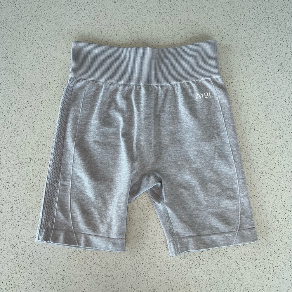 Grey AYBL seamless gym shorts